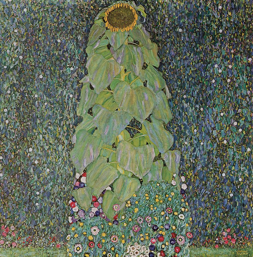 Country Garden With Sunflowers